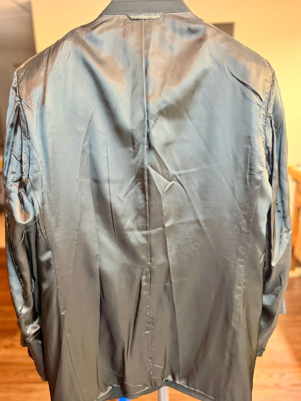 Black 3-Button Blazer - Super 100's Wool (44L)